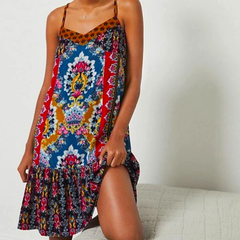 Anthropologie Zadie Velvet Slip Dress
